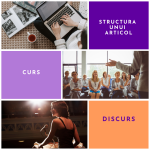 Structura unui articol, curs, discurs|   Curs Online
